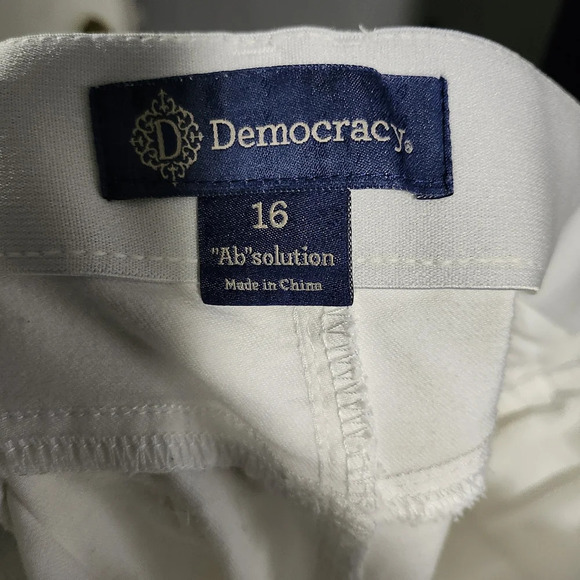 Democracy women's jeans size 16 white Ab solution - Picture 9 of 10